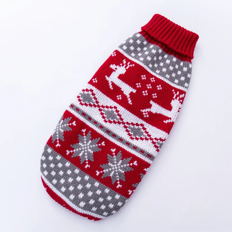 Cute Cartoon Cat Sweater Pullover – Warm Winter Knit Pet Coat for Cats & Small Breeds