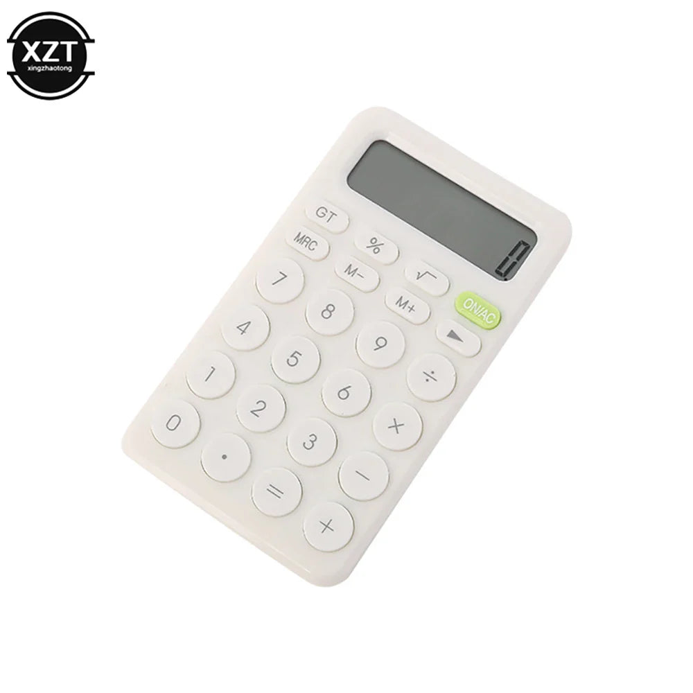8-Digit Mini Desk Calculator with Large Buttons — Portable Battery-Powered Calculator for Students & Small Business