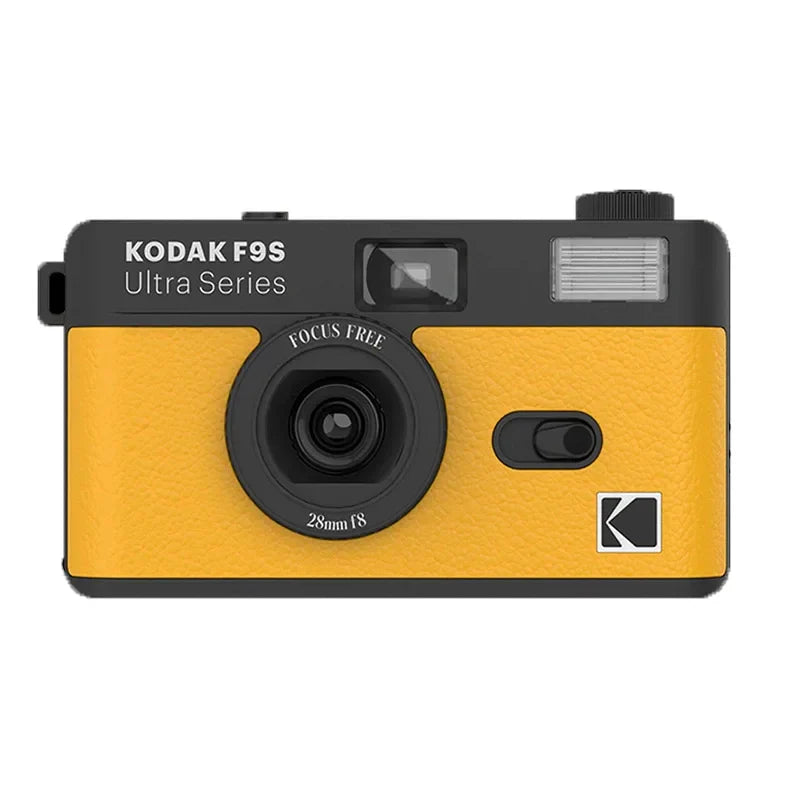 Reusable 35mm Film Camera — Classic Travel Point-and-Shoot with Built-In Flash, Yellow or Night Green
