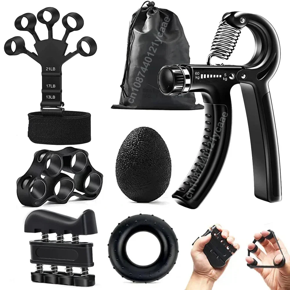 Adjustable Hand Gripper 5–60 kg (11–132 lb) - Hand Strengthener & Finger Exerciser Wrist Trainer