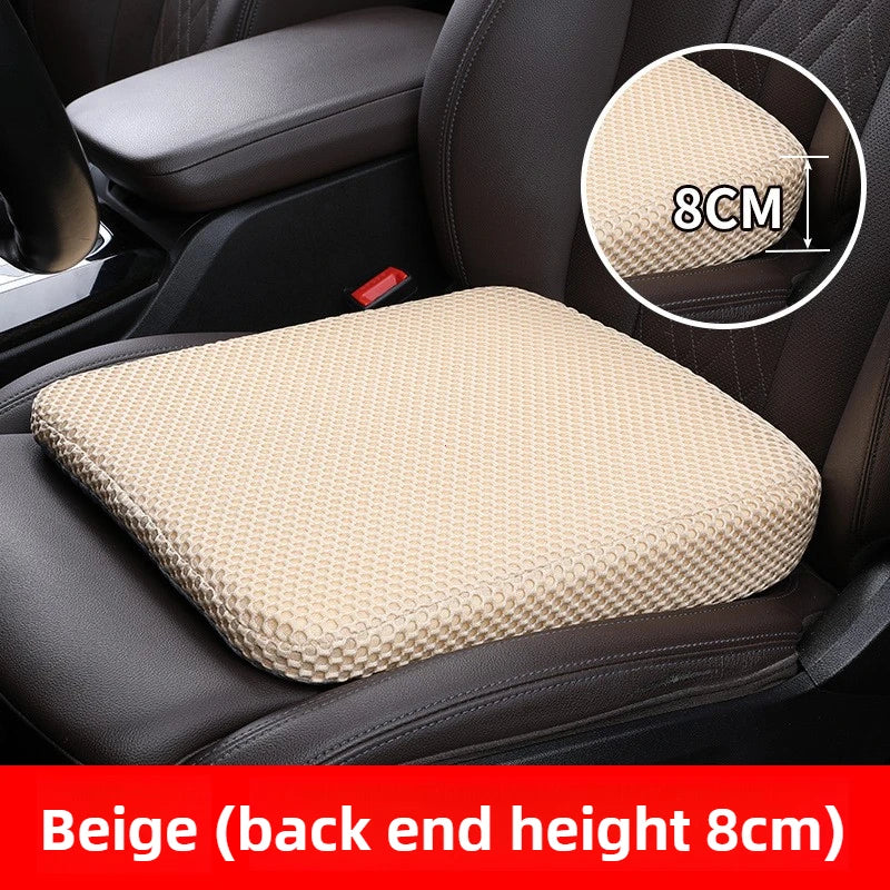 Honeycomb Memory Foam Car Seat Booster Cushion Breathable 3D Mesh Thickened Ergonomic Seat Pad 40×35×6 cm (15.7×13.8×2.4 in)