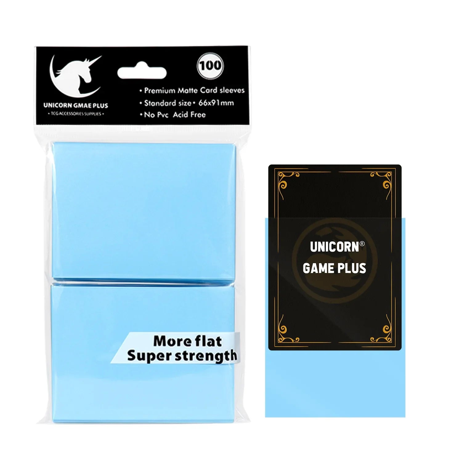 100-Pack Matte Card Sleeves 66 x 91 mm (2.6 x 3.6 in) – Standard TCG Trading Card Protectors for Tarot & Board Games
