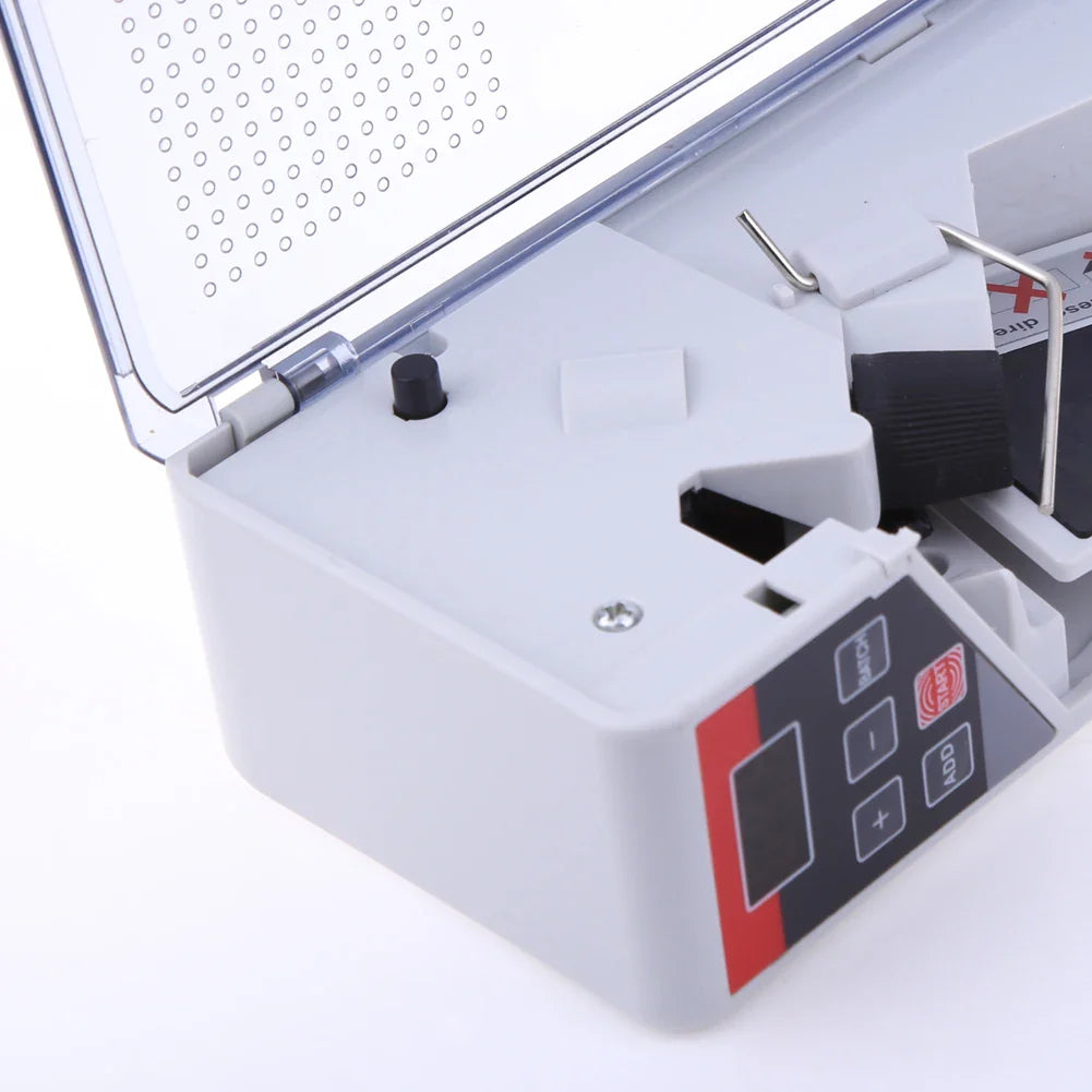 Portable Mini Money Counter for Bills & Banknotes – EU Adapter & Battery-Powered