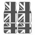 Custom Fit Car Floor Mats Front & Rear Set – Union Jack Flag Design – Non-Slip, Easy Clean