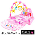 Baby Kick & Play Piano Gym Mat - Musical Tummy Time Activity Playmat for 0-36 Months (30 x 23 x 16.5 in / 76 x 58 x 42 cm)