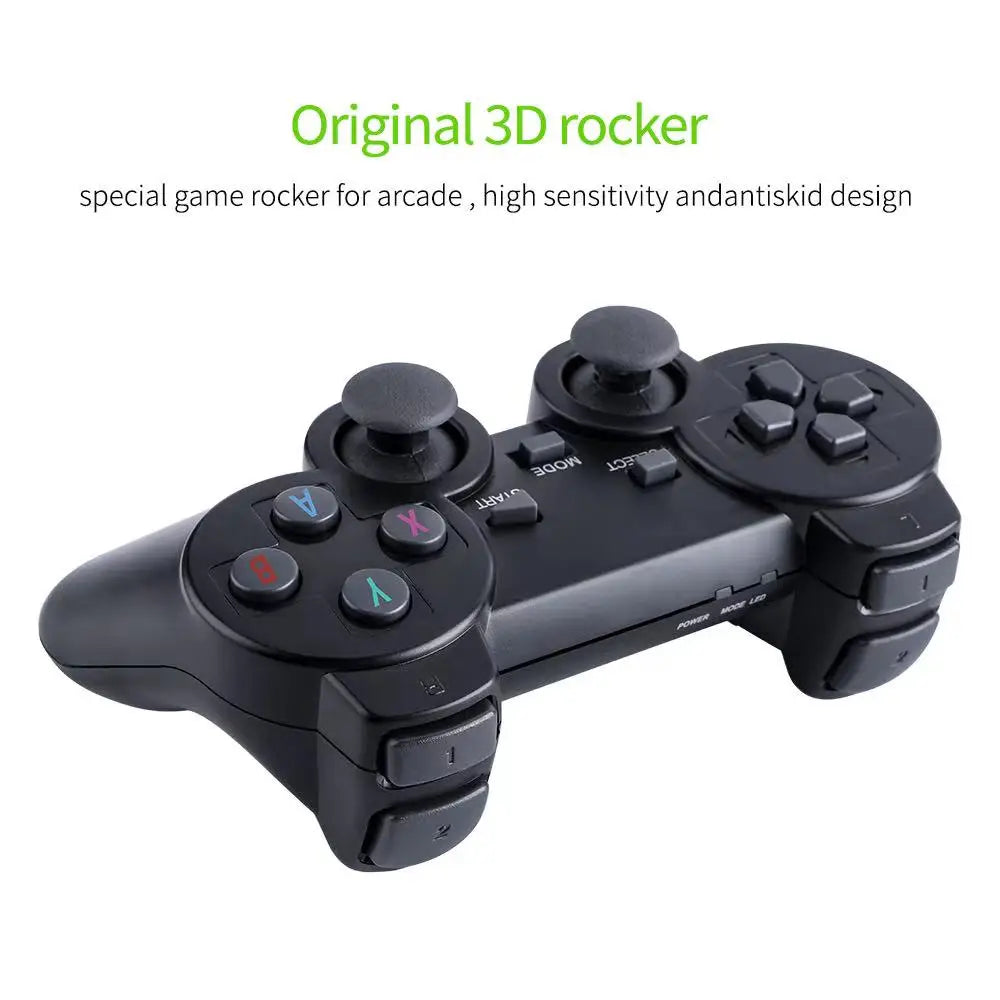 Retro HDMI Game Stick 4K – 64GB (20,000+ Games) | 2.4G Wireless Controllers, Portable Emulator Console (GBA/FC/PS1/MD)