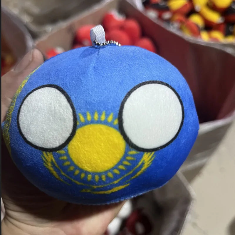 Polandball Countryball Plush Keychain 10 cm (3.9 in) 70 Designs Country Ball Pendant Stuffed Toy for Kids