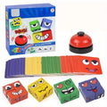Kids Face-Change Cube Game – Montessori Expression Puzzle Building Blocks for Early Learning