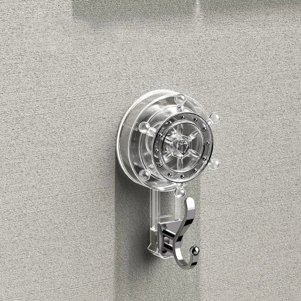 Powerful Reusable Suction Cup Hook Heavy-Duty Traceless Shower & Wall Hook 3.54 x 2.28 in (9 x 5.8 cm)