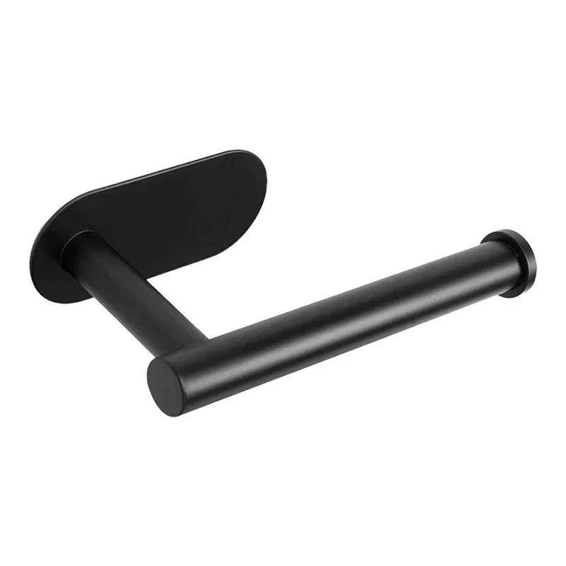 No-Drill SUS304 Stainless Steel Toilet Paper Holder – Self-Adhesive Wall-Mount Tissue Roll Dispenser for Bathroom & Kitchen