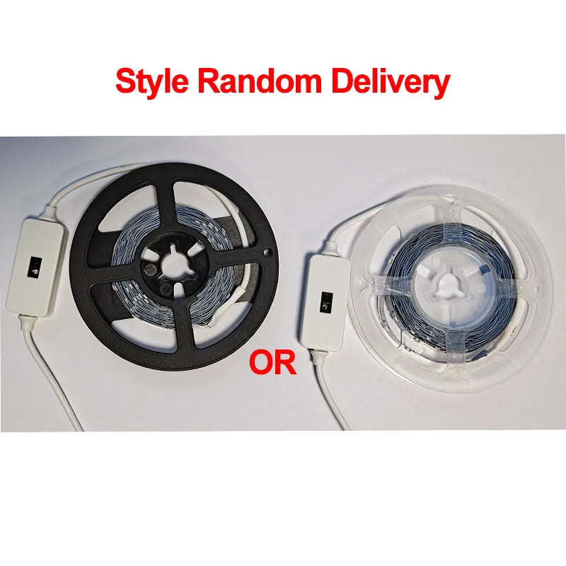 USB LED Strip Lights 5V IP65 Waterproof 60 LEDs/m SMD3528 Motion Sensor Adjustable Backlight for Bedroom Kitchen Wardrobe Christmas Decoration