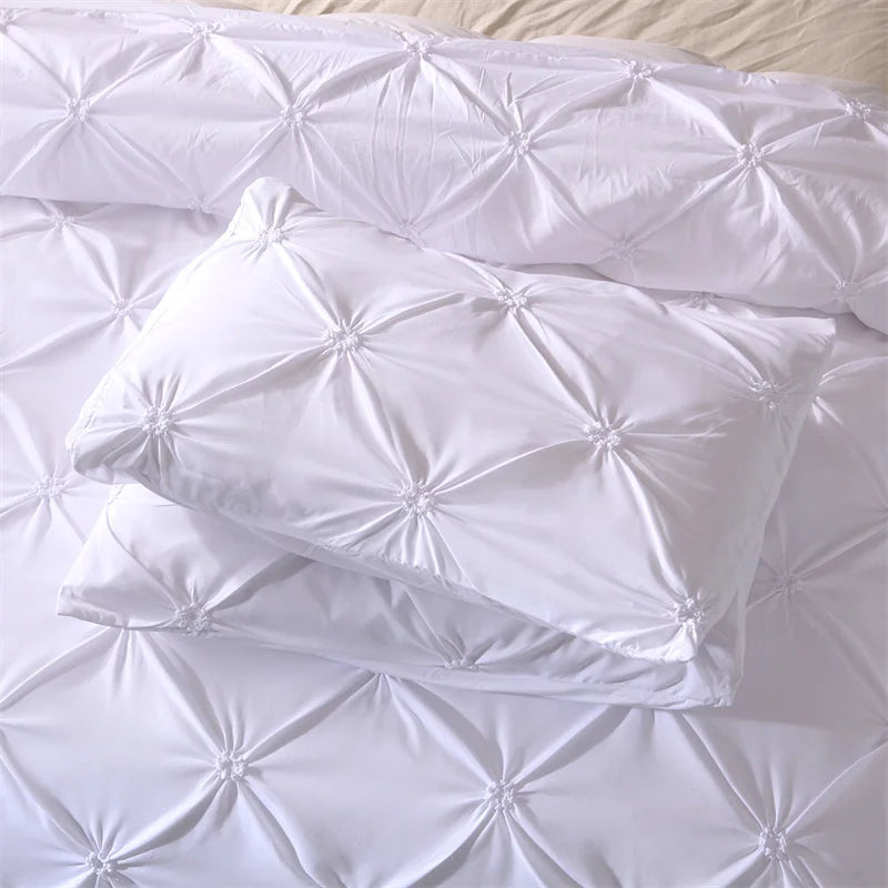Queen 3-Piece Gray Duvet Cover Set - Bed in a Bag with 2 Pillowcases (No Comforter)
