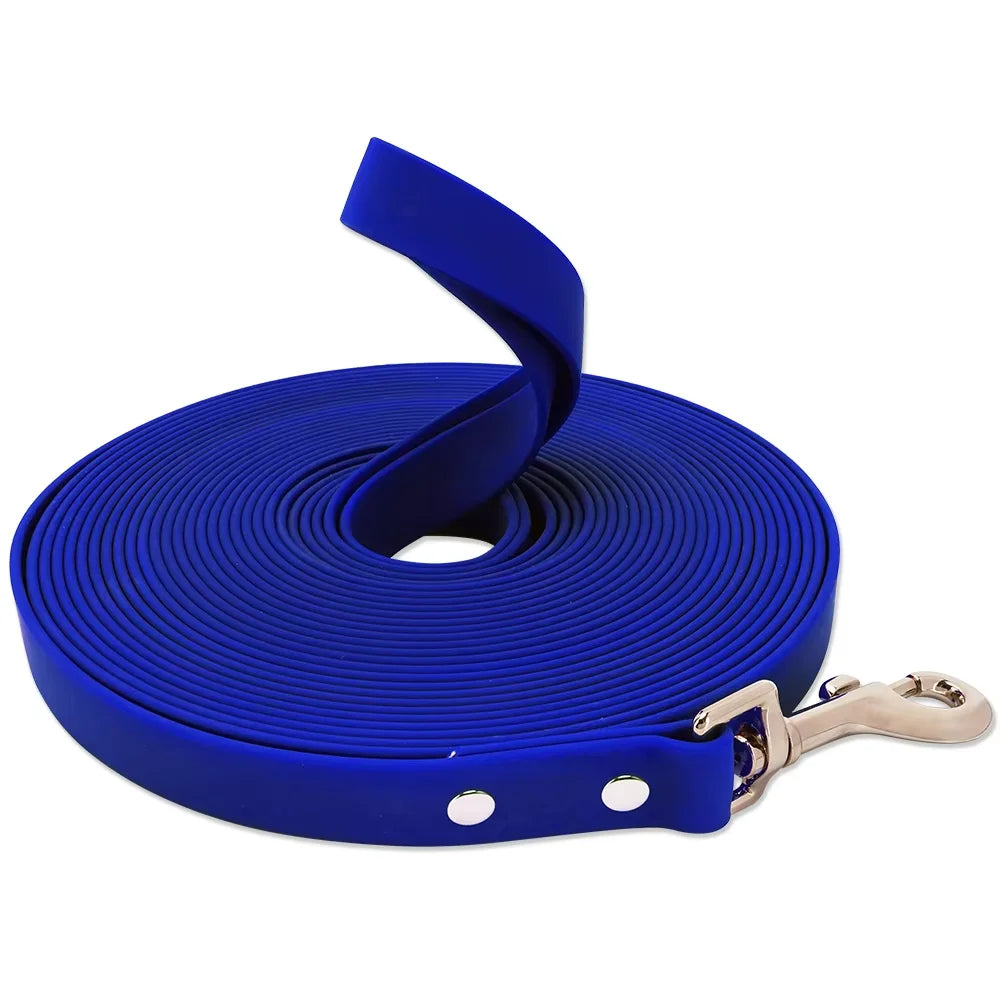 Waterproof PVC Dog Long Leash – Durable Easy-Clean Training & Recall Lead for Small to Large Dogs, 10 ft (3 m), 16 ft (5 m), 33 ft (10 m), 50 ft (15 m)