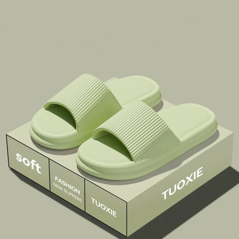 EVA Slide Sandals for Women & Men - Lightweight Non-Slip Home, Beach & Bathroom Slippers