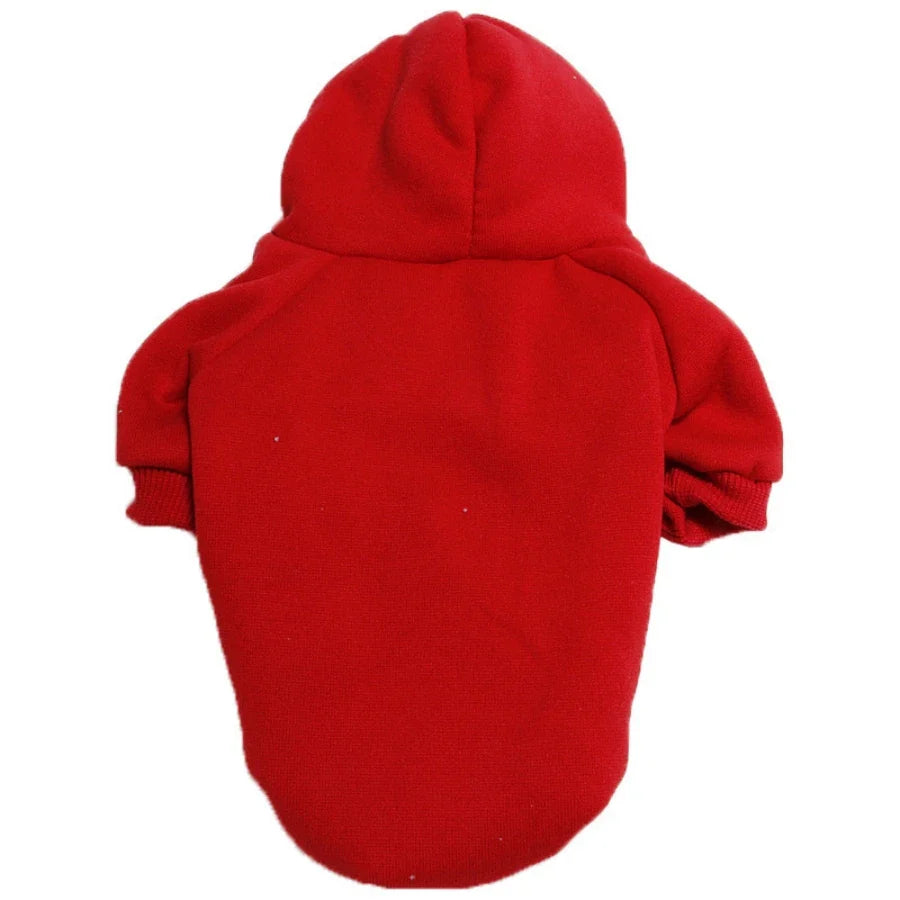 Warm Dog Hoodie Sweatshirt – Hooded Coat for Small, Medium & Large Dogs