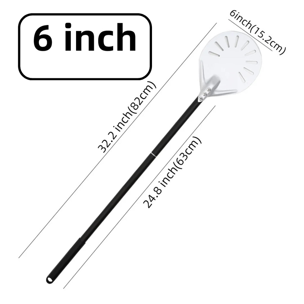Hard-Anodized Aluminum Pizza Peel 6, 12, 13 and 14 Inch (15, 30, 33, 35.5 cm) Bread Paddle Oven Spatula