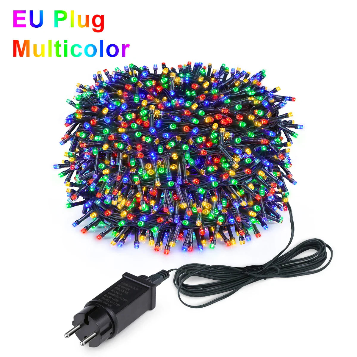 Waterproof LED Fairy String Lights (Warm White / White / RGB) – Curtain & Party Lights, 10–100 m (33–328 ft) Indoor/Outdoor for Wedding & Christmas