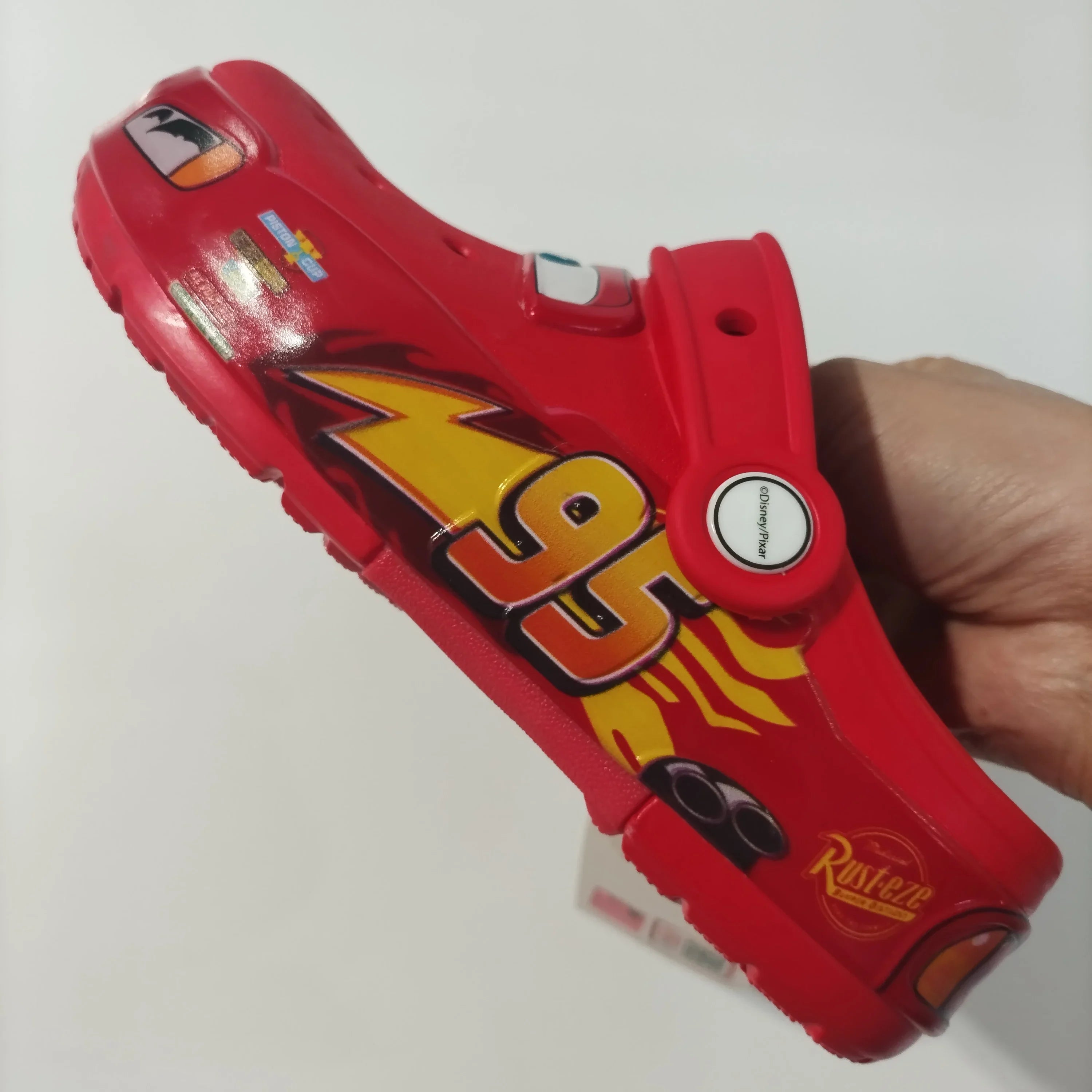 Lightning McQueen LED Light-Up Kids Slippers Car Sandals for Boys & Girls Breathable EVA Beach Slides