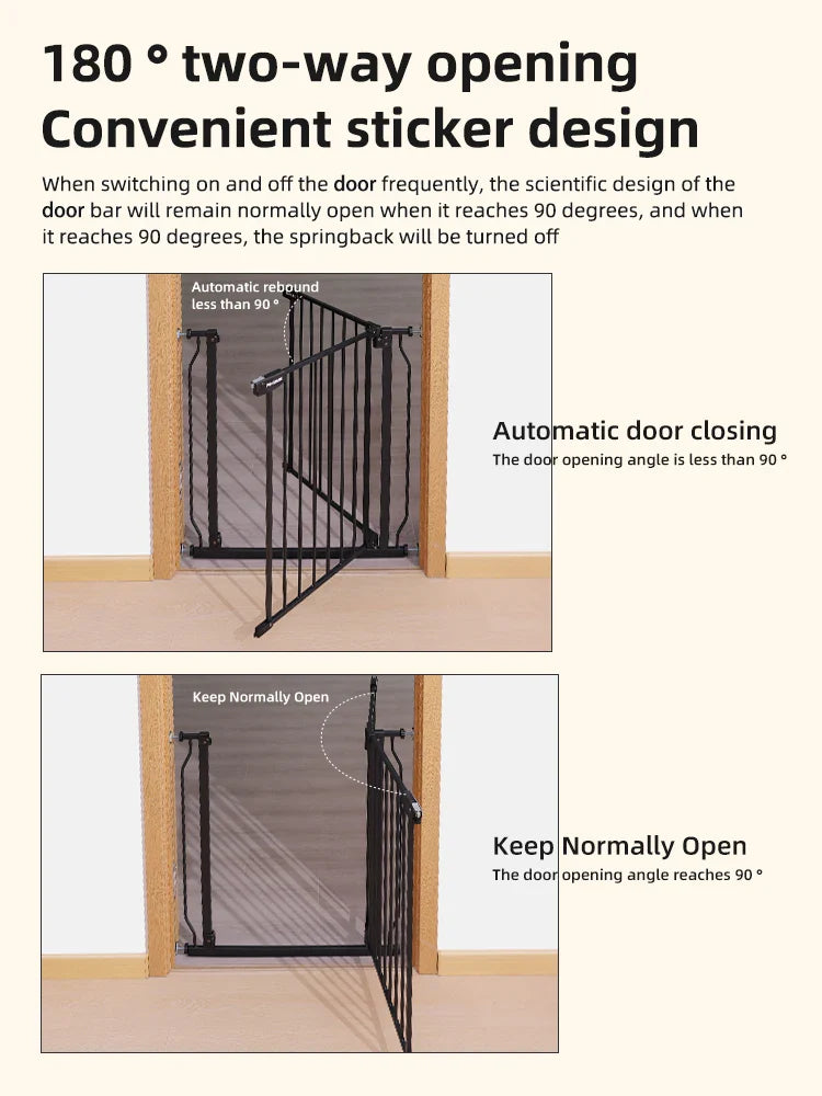 Adjustable Baby Playpen & Safety Gate for Stairs — Child and Pet Security Door
