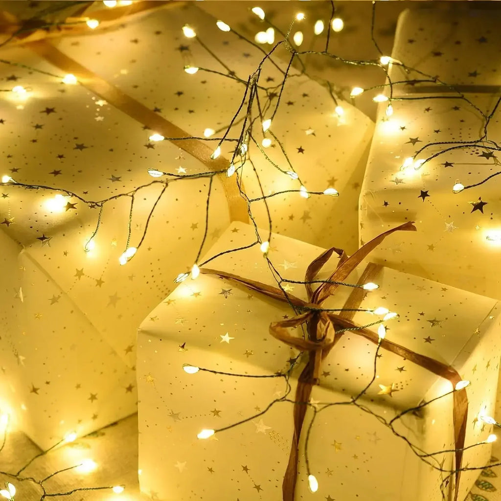 LED Firecracker String Lights – Remote Control 30/50/75M (900/1500/2000 LEDs) Copper Wire Fairy Lights with EU/US Plug, IP65 Waterproof for Wedding Halloween Christmas