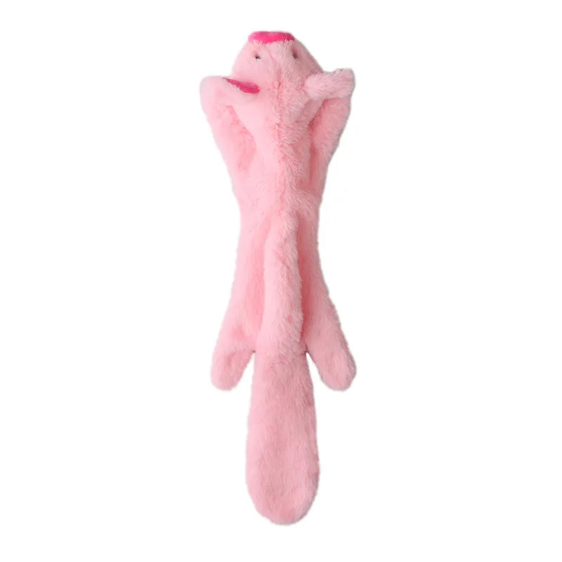 Stuffing-Free Squeaky Plush Dog Toy – Durable Crinkle Chew Toy, Simulated Animal