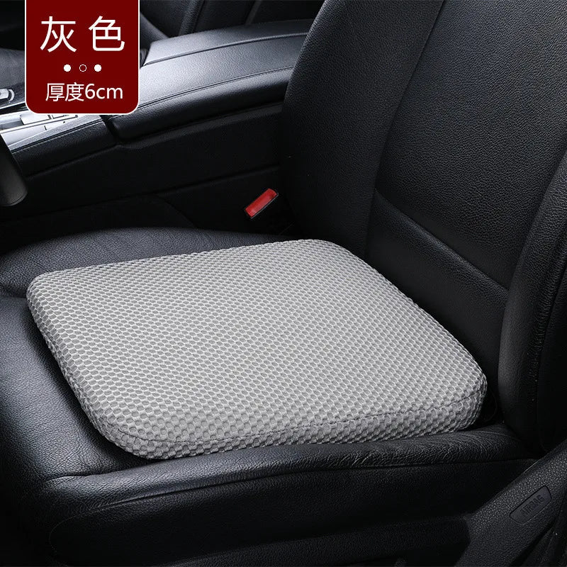 Universal Car Seat Booster Cushion – Breathable Portable Wedge Pad for Height Boost & Fatigue Relief