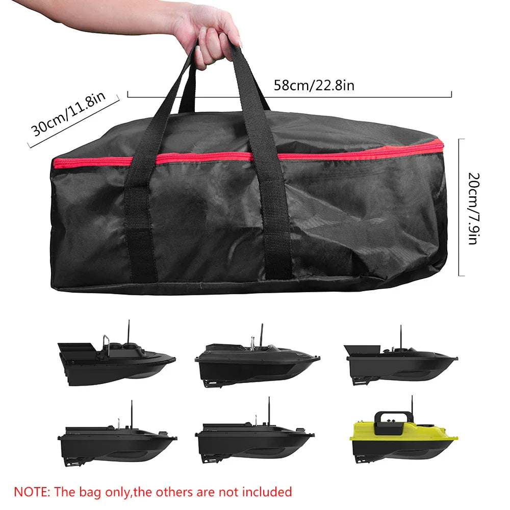 Water-Repellent Bait Boat Carry Bag – 58 x 30 x 20 cm (22.8 x 11.8 x 7.9 in) Fishing Storage & Transport
