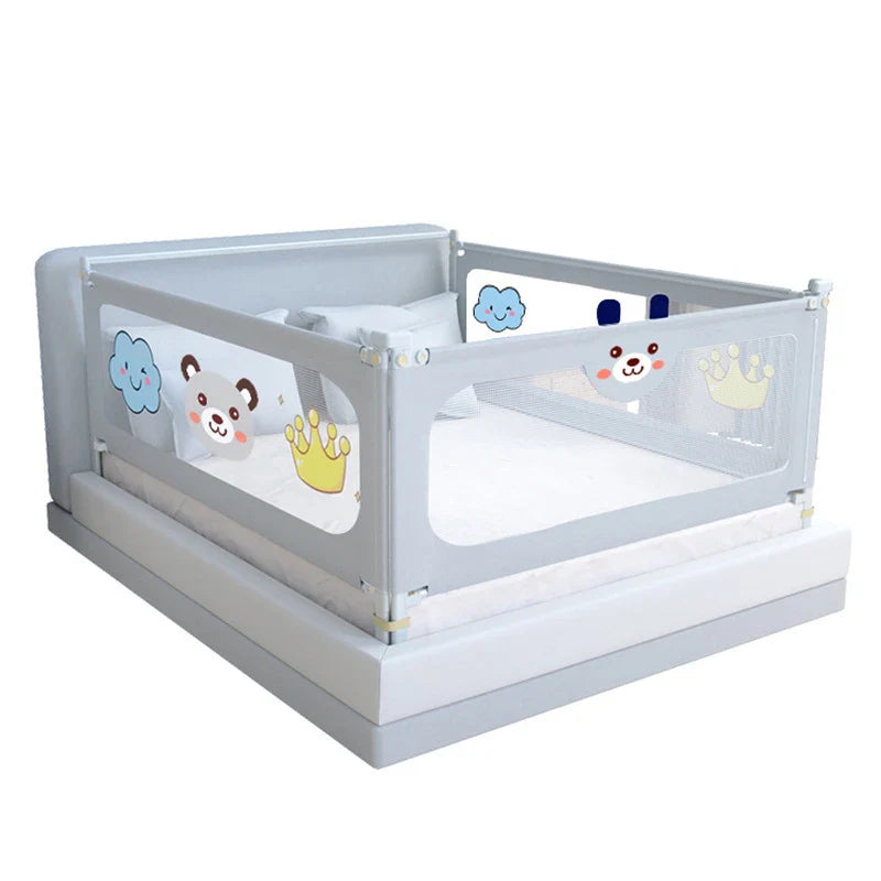 Liftable Baby Bed Guardrail – Strong Safety Rail & Crib Side Bumper, 1.5 m (59 in), 1.6 m (63 in), 1.8 m (71 in), 2.0 m (79 in)