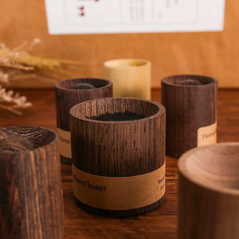 Black Walnut Wood Grain Essential Oil Aroma Diffuser – Ultrasonic Home Fragrance for Sleep & Relaxation