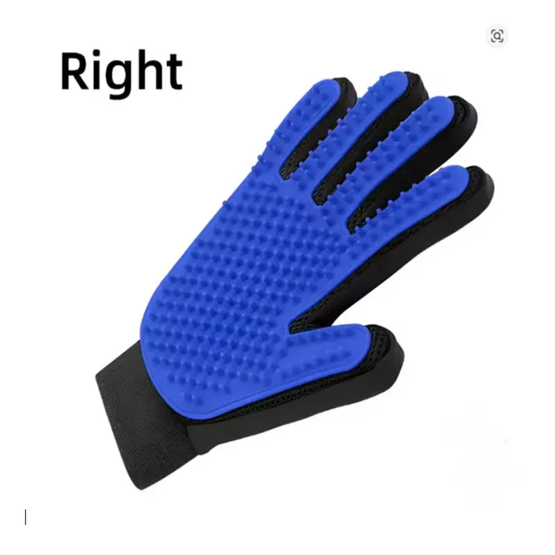 Silicone Pet Grooming Glove – Single Right-Hand Deshedding Brush & Massage Mitt for Dogs & Cats, 16×24 cm (6.3×9.4 in)