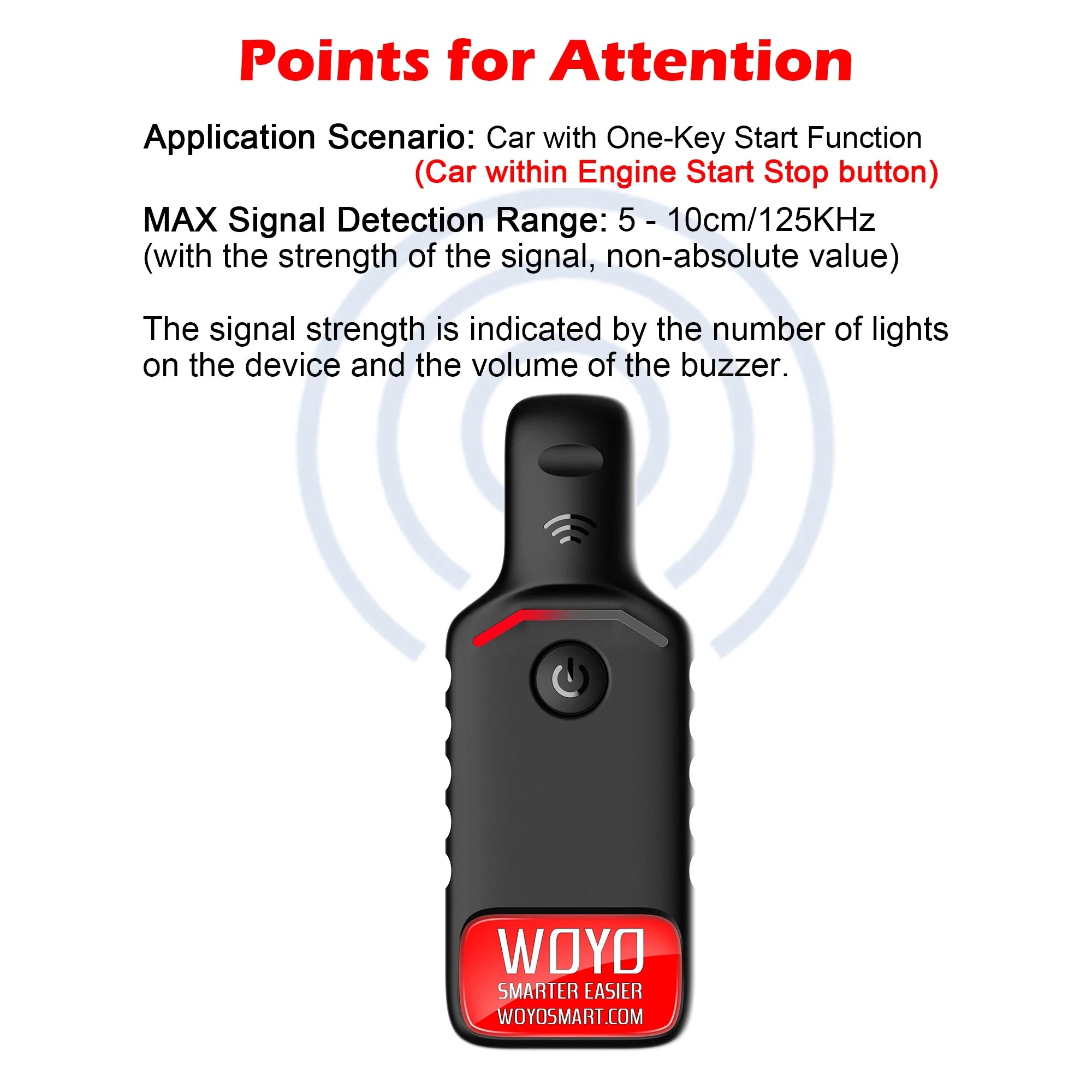 PKE LF Transponder Coil Locator & Keyless Entry LF Antenna Detector — Car Transponder Coil Tester