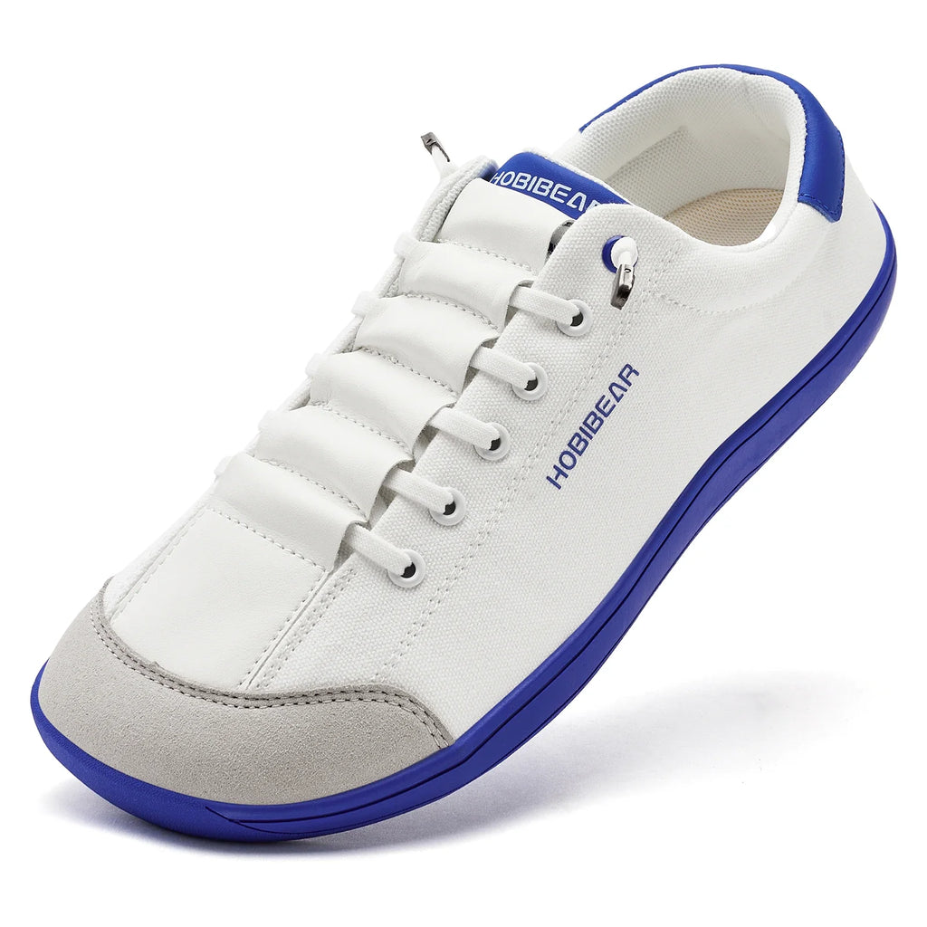 Wide Toe Barefoot Minimalist Sneakers – Unisex Lightweight Adjustable Slip-On Walking Shoes