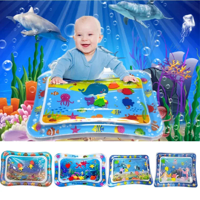 Inflatable Baby Water Play Mat Tummy Time Sensory Activity 66 x 50 cm (26 x 20 in)