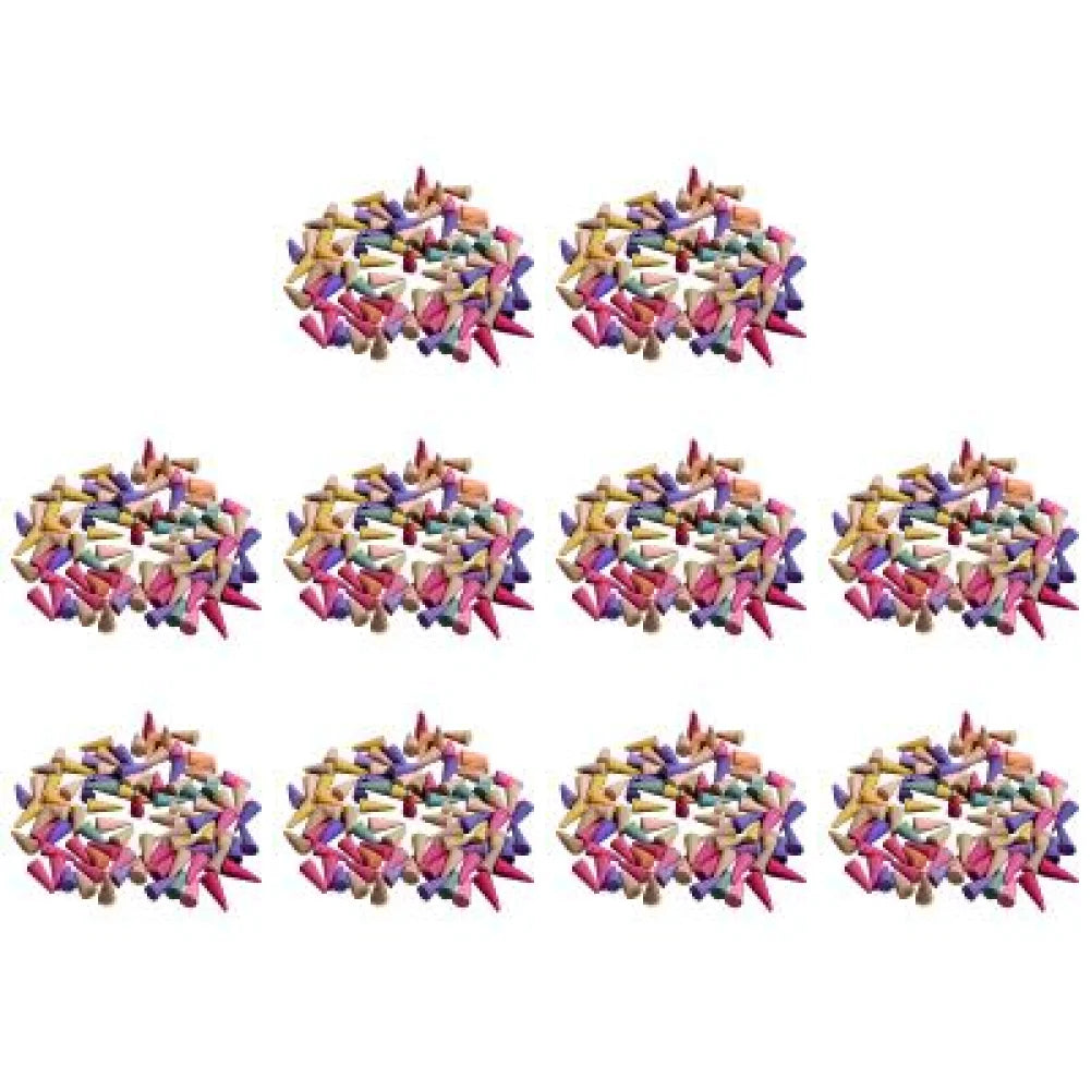 60-Pack Natural Backflow Incense Cones — Aromatherapy Scented Cones for Odor Removal, Anxiety Relief, Meditation & Relaxation
