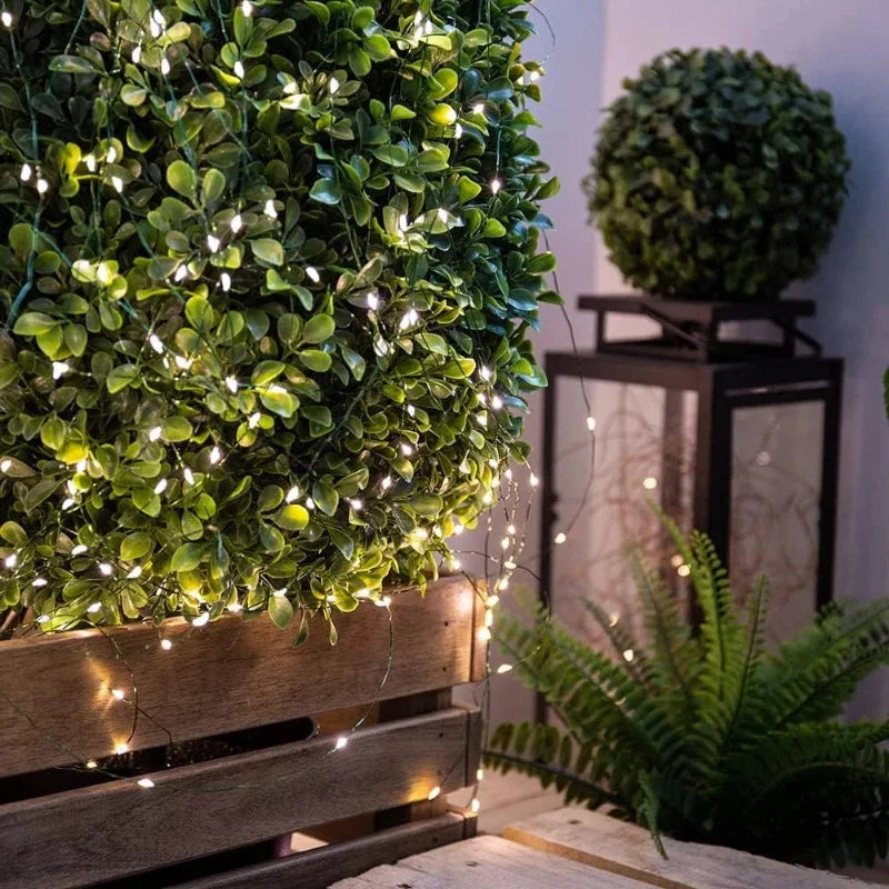 1000-LED Warm White Fairy String Lights with Remote — Waterproof Outdoor Christmas, Wedding & Party Decor