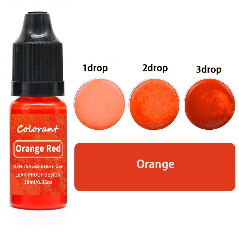 20-Color 10ml Candle Dye Liquid Colorant Set for Candle Making Soap Resin DIY Crafts