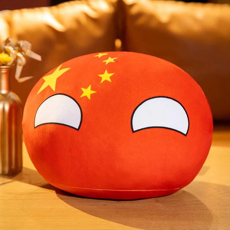 Polandball Countryball Plush Keychain 10 cm (3.9 in) 70 Designs Country Ball Pendant Stuffed Toy for Kids