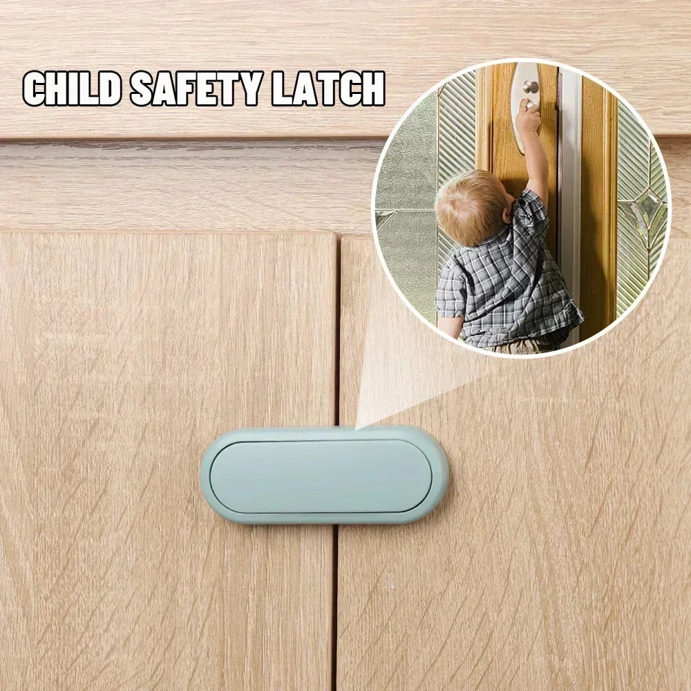 5-Pack Child Safety Cabinet Locks — Invisible Anti-Pinch Drawer & Wardrobe Latches for Baby & Toddler