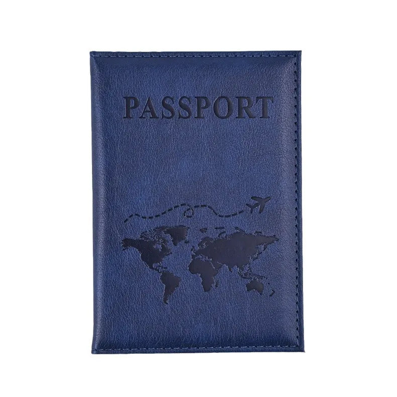 Colorful PU Passport Holder - Travel Passport Cover with ID & Card Slots