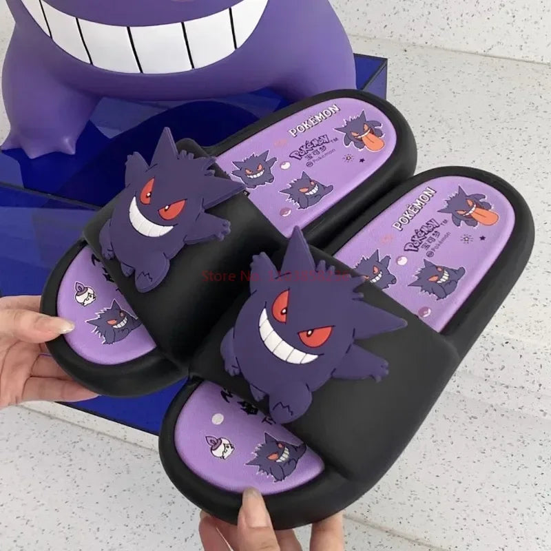 Gengar Anime Unisex Slippers — Anti-Slip Cartoon Couple House Shoes, EVA-Style Comfort