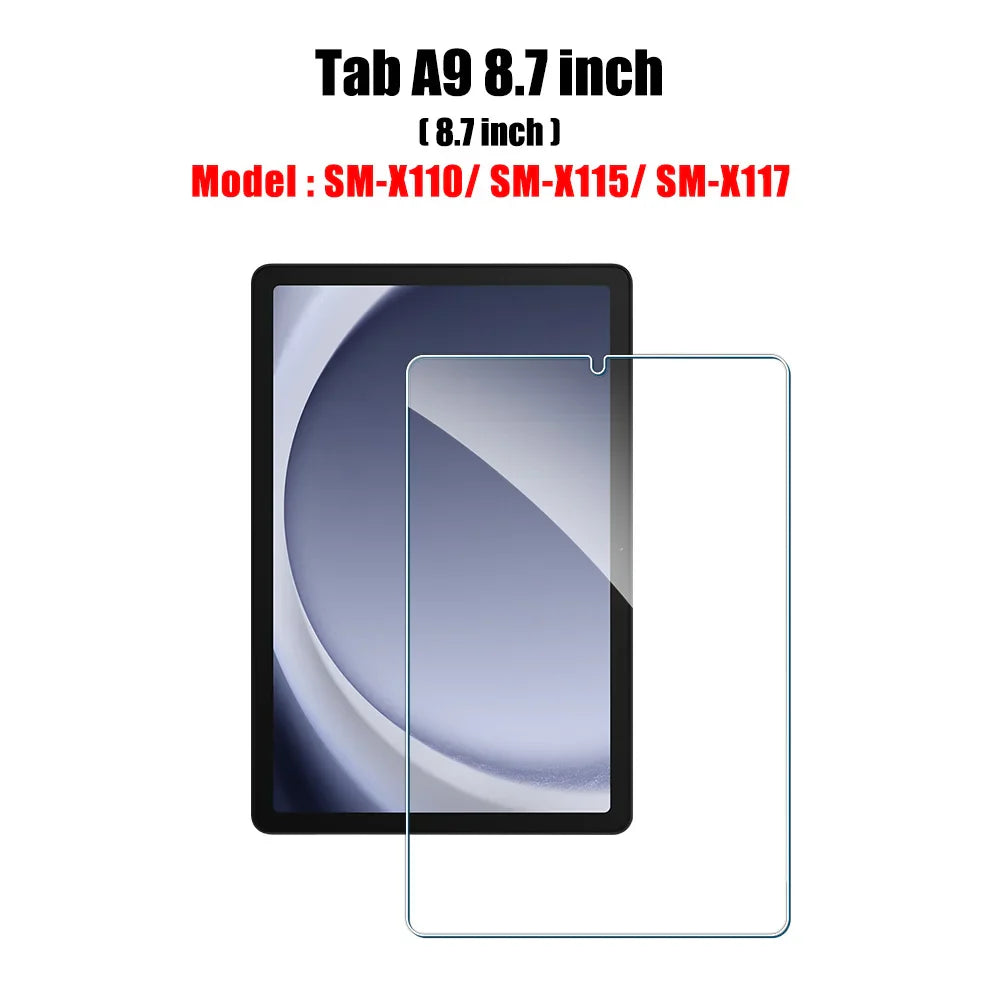 Tempered Glass Screen Protector for Galaxy Tab S6 Lite, A9/A9 Plus, A8, S7 FE, S8/S9/S9 Plus/S9 FE, S10/S11 — 1 Pack