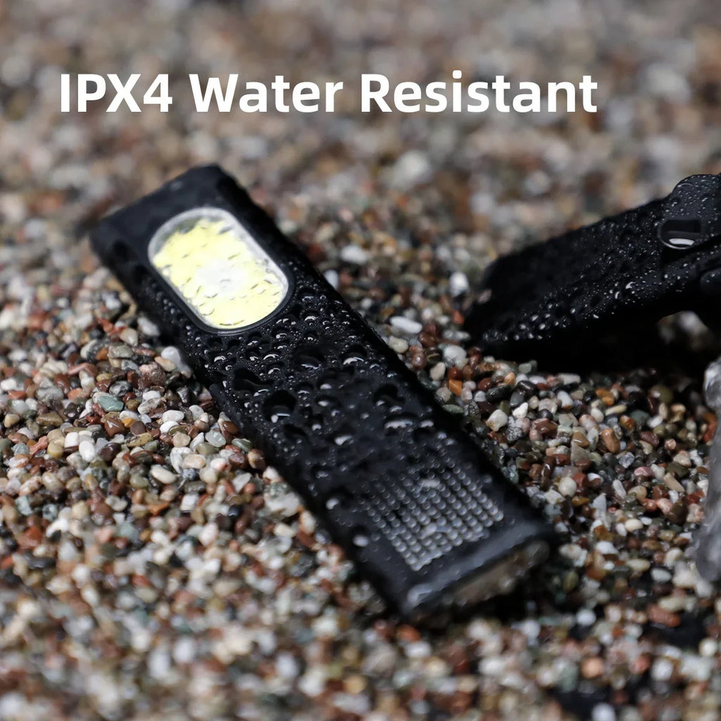 USB-C Rechargeable LED Keychain Flashlight 800 lm Mini Magnetic Waterproof Pocket Torch Work Light