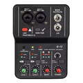 2-Channel Portable USB Audio Interface Mixer – Mini Sound Card for Guitar Recording, Studio Singing & Live Streaming