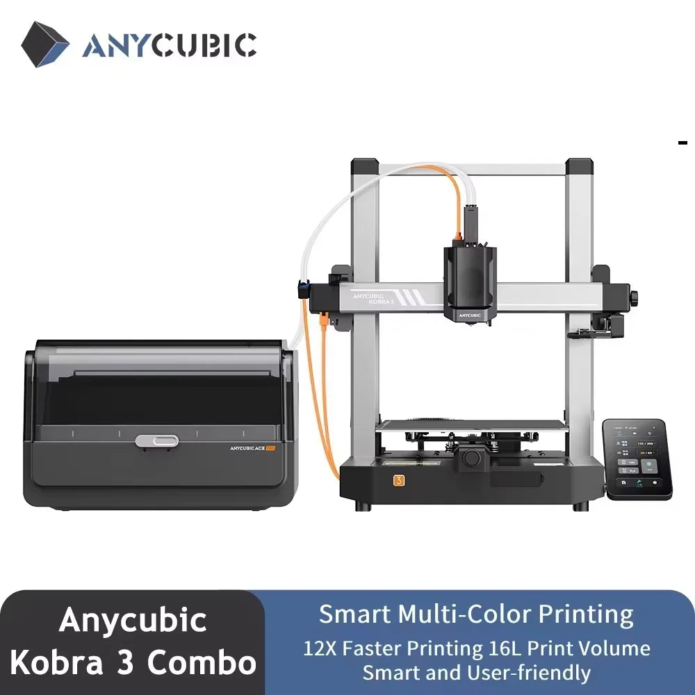 Multi-Color High-Speed FDM 3D Printer – Up to 600 mm/s, 250 x 250 x 260 mm (9.84 x 9.84 x 10.24 in), Auto-Leveling, Wi‑Fi