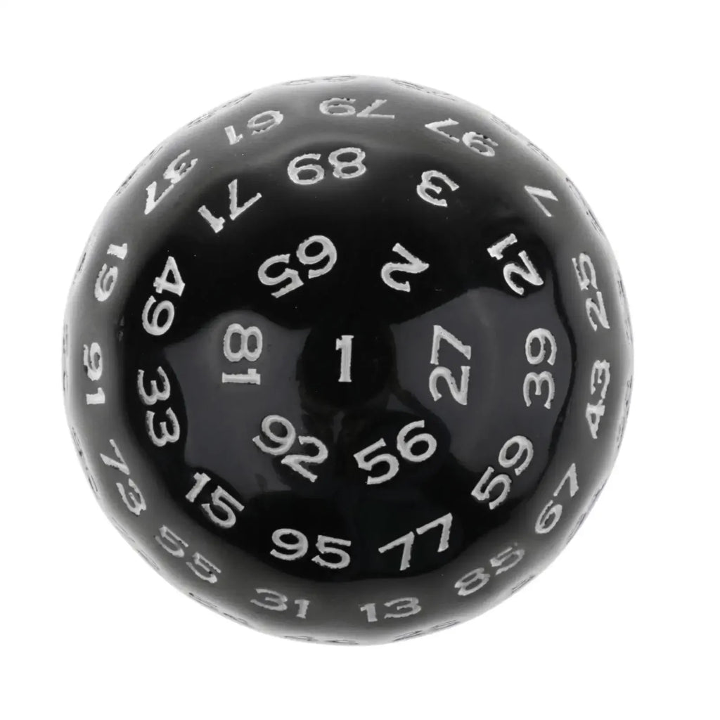 100-Sided D100 Acrylic Dice 48mm / 1.89in Polyhedral RPG Tabletop Game Accessory