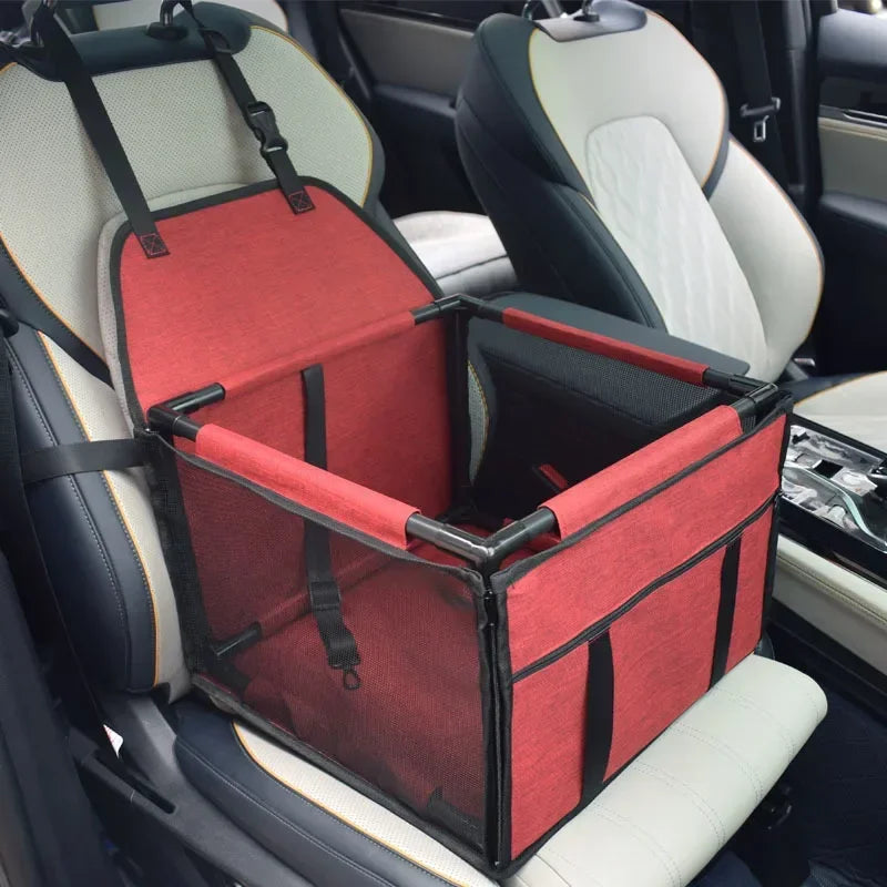 Waterproof Travel Dog Car Seat Hammock – Pet Carrier for Small & Medium Dogs (15.4 x 15.4 x 10.6 in / 39 x 39 x 27 cm)