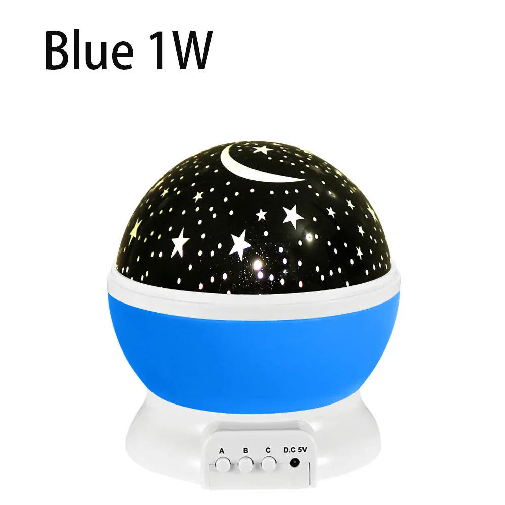 Rotating Star Projector Night Light – LED Galaxy & Moon Lamp for Kids Bedroom, Soothing Sleep Light & Gift for Girls and Boys