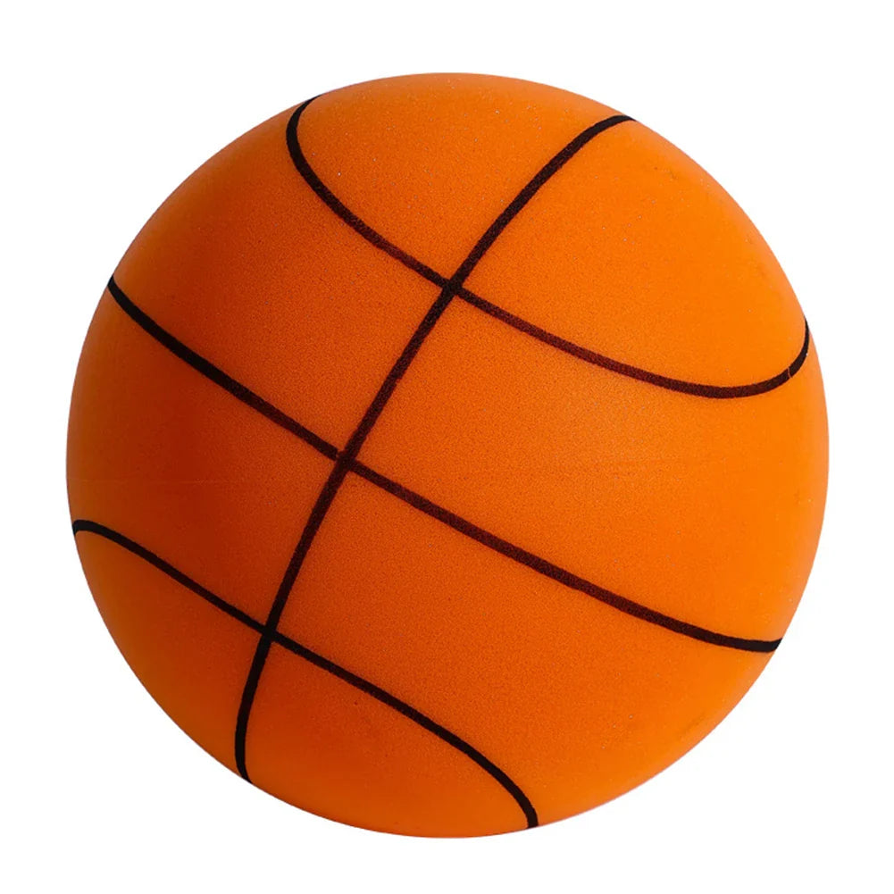 Kids Silent Foam Basketball - Indoor Squeezable Bounce Ball (No.3 / No.5 / No.7, 7–9.5 in | 18–24 cm)