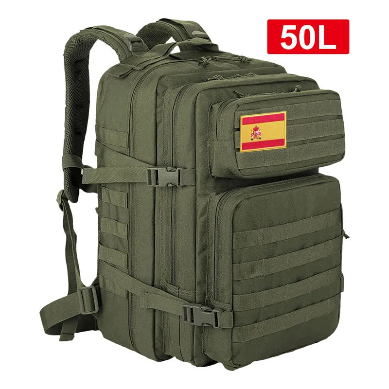 Tactical Backpack 45L/32L/25L Waterproof Large Capacity Travel Rucksack Multi-Functional Outdoor Daypack (Unisex)