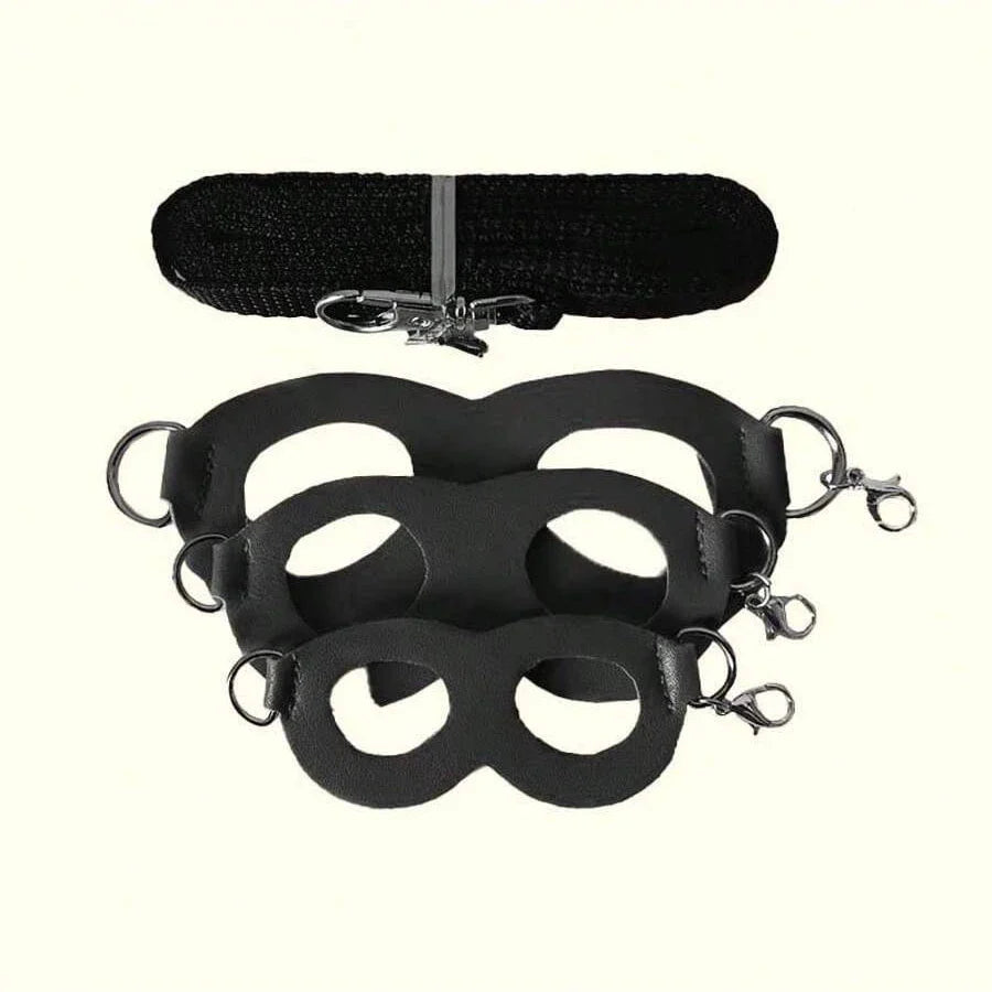 4-Pack Small Pet Harness and Leash Set - Escape-Proof Adjustable Collar for Hamsters, Sugar Gliders, Squirrels